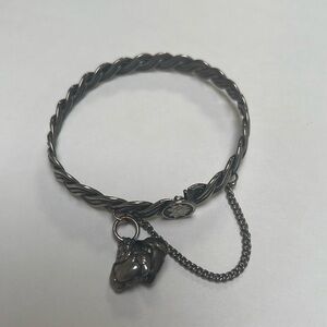 Vintage sterling silver Budah bracelet